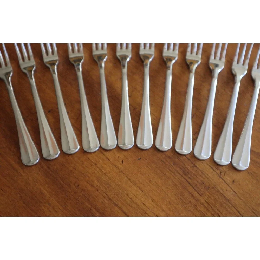 Lot of 12x Towle ASHLEY Stainless Supreme Korea Cocktail Seafood Fork Flatware